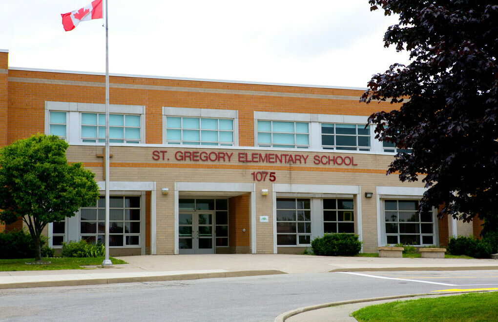 Picture of the front of St. Gregory Catholic Elementary School