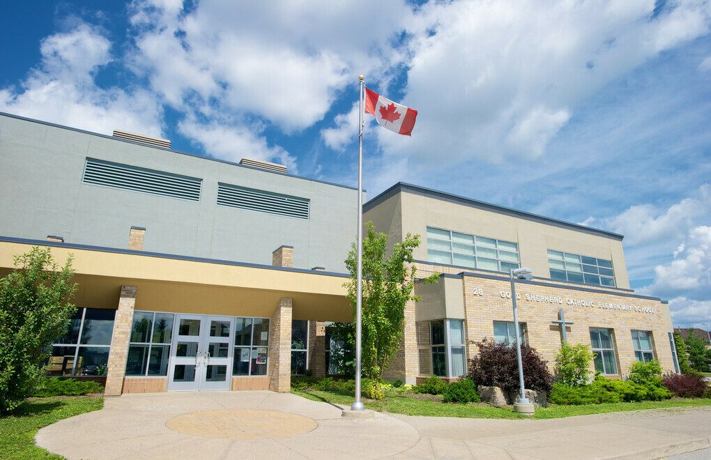 Picture of the front of Good Shepherd Catholic Elementary School