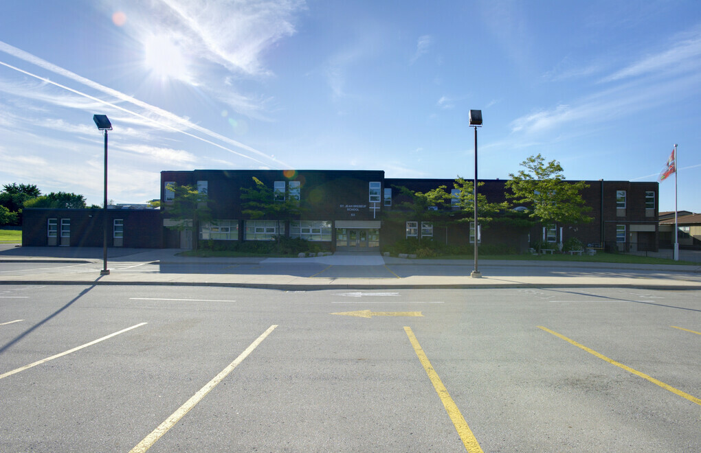 Picture of the front of St. Jean Brebeuf Catholic Elementary School