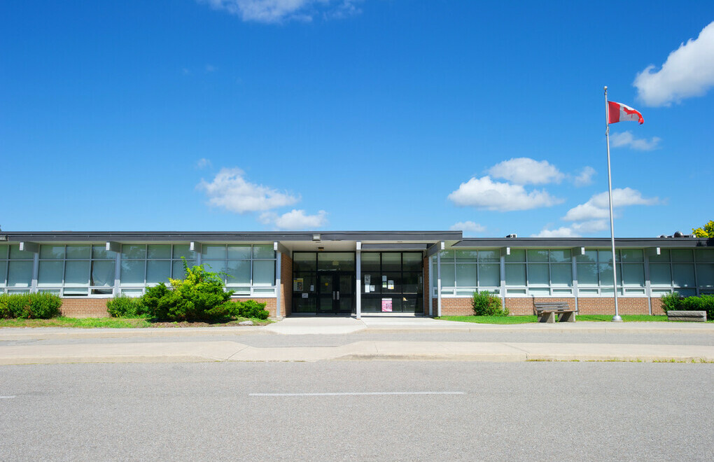 Picture of the front of St. John Fisher Catholic Elementary School