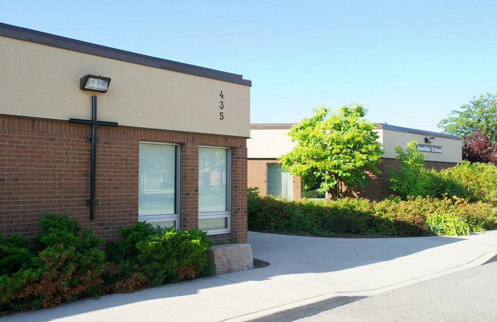 Picture of the front of St. Joachim Catholic Elementary School