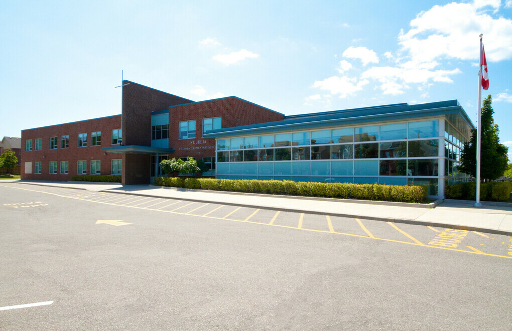 Picture of the front of St. Julia Catholic Elementary School