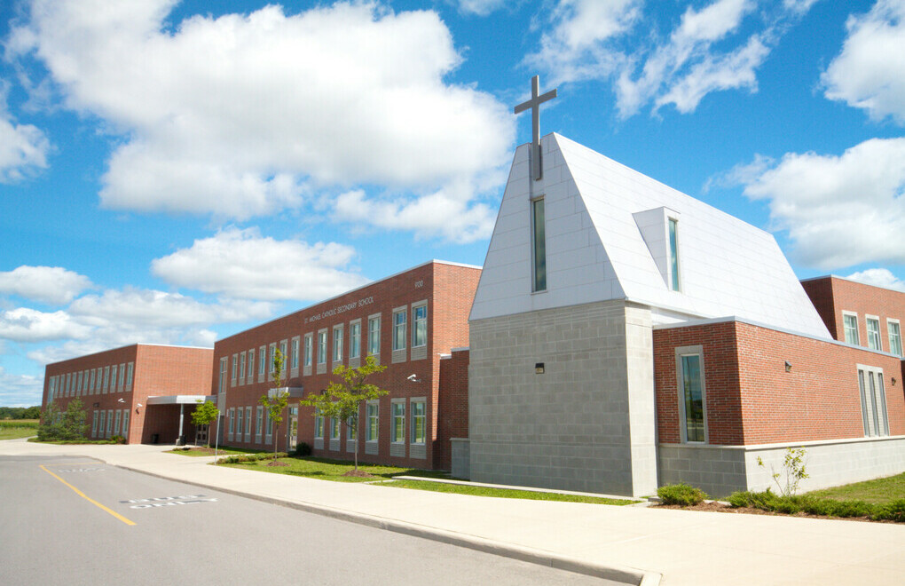 Picture of the front of St. Michael Catholic Secondary School