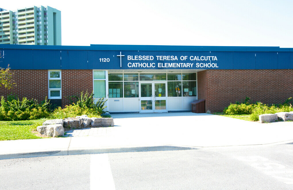 Picture of the front of St. Teresa of Calcutta Catholic Elementary School