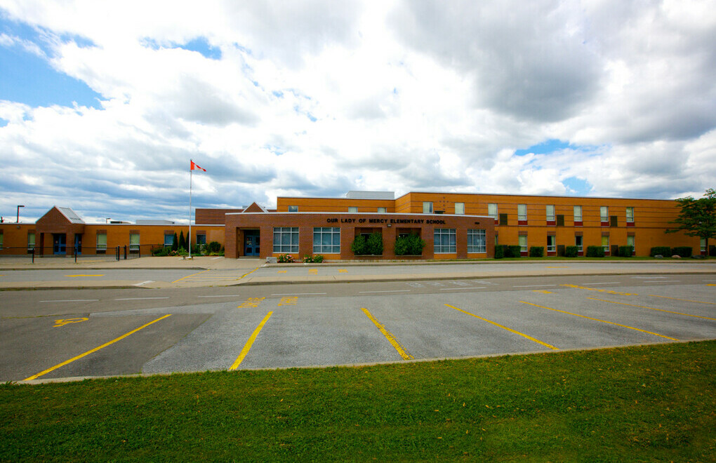 Picture of the front of Our Lady of Mercy Catholic Elementary School