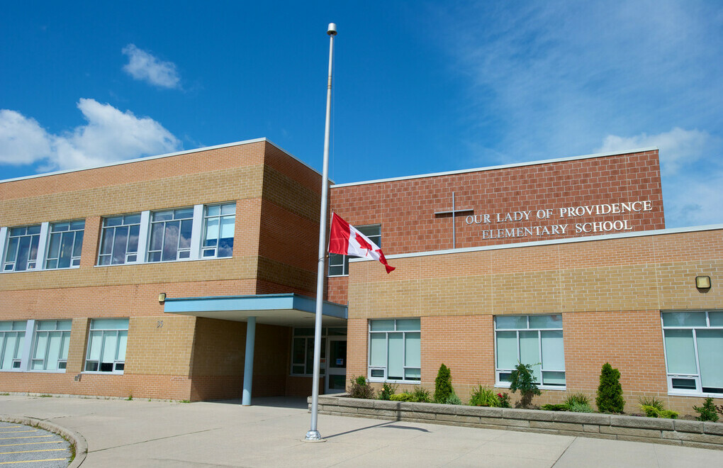 Picture of the front of Our Lady of Providence Catholic Elementary School