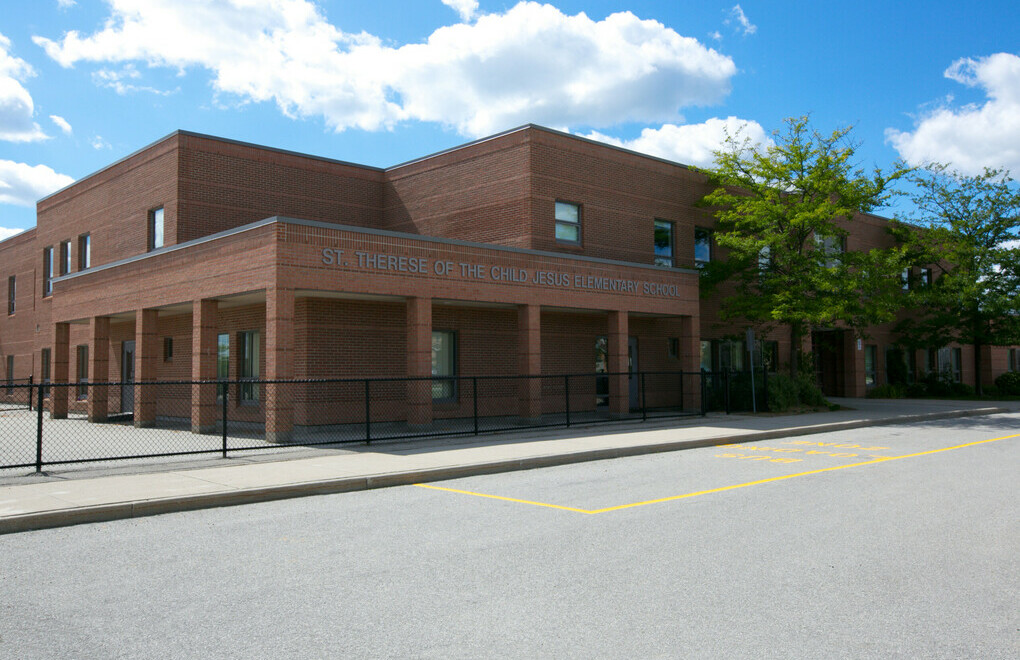 Picture of the front of St. Therese of the Child Jesus Catholic Elementary School